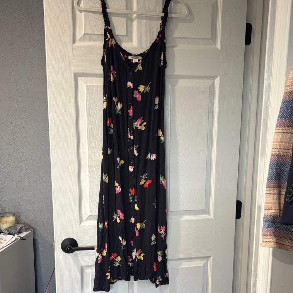 Billabong Black Floral Maxi Dress